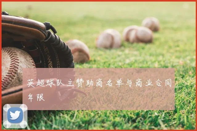 英超球队主赞助商名单与商业合同年限